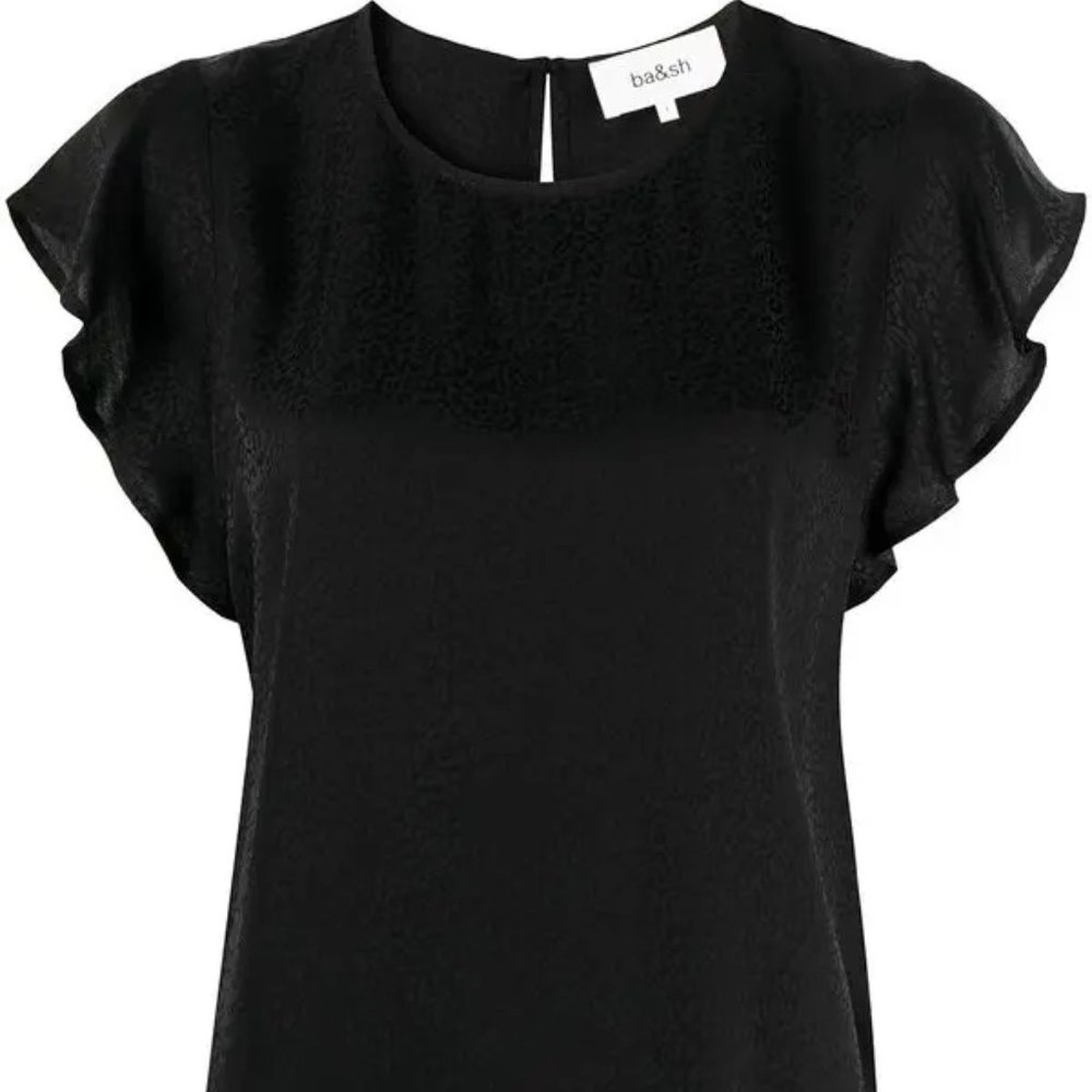 ba&sh July Top - Flowy Black - Size Small / Med